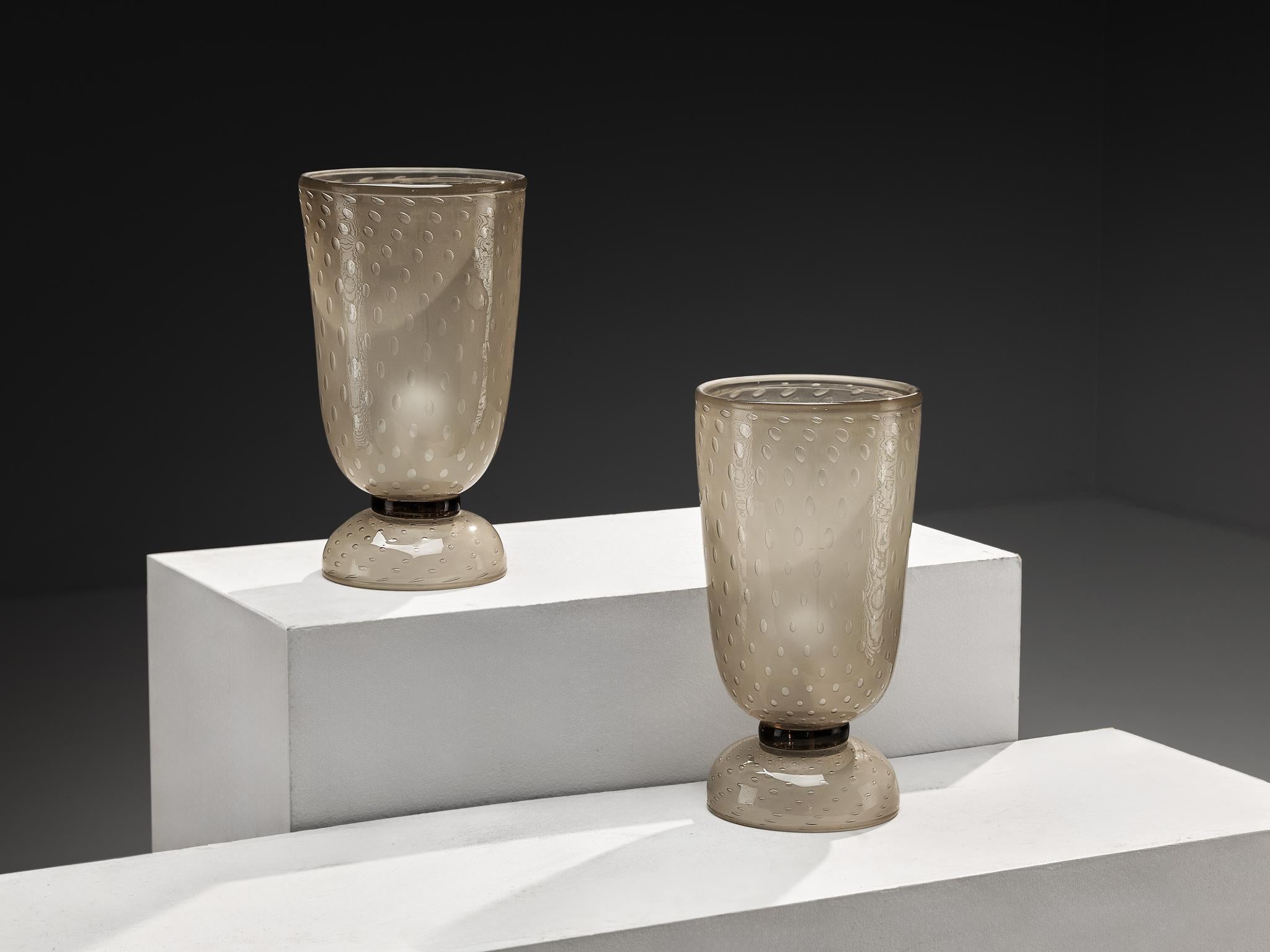 Lampes de table post-modernes italiennes en verre soufflé en vente 5
