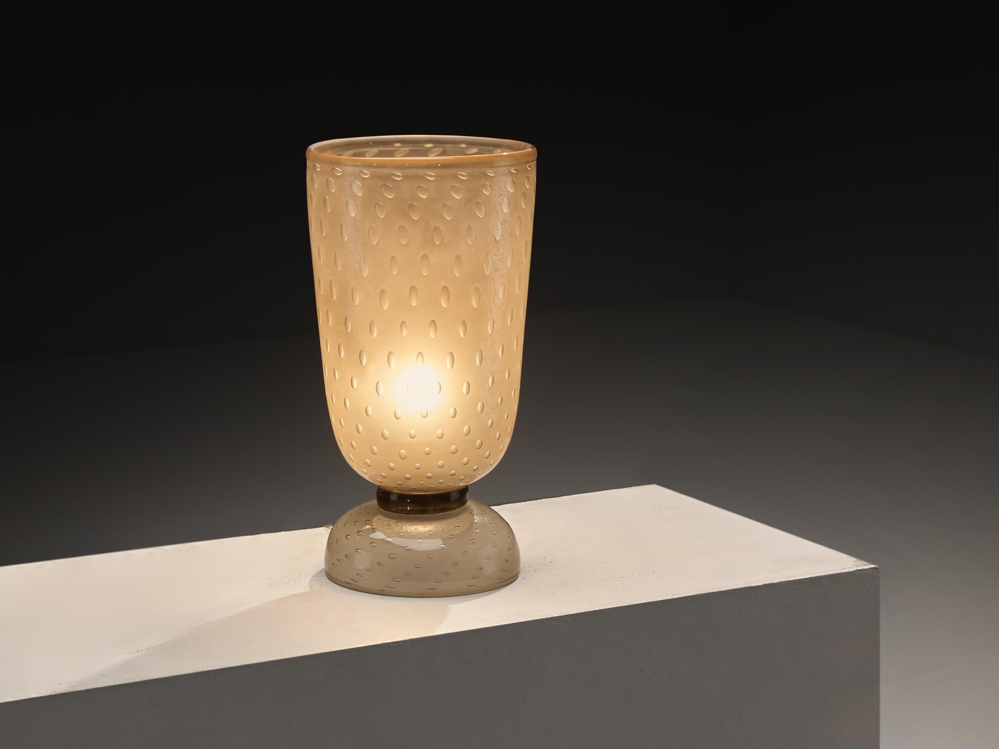 Lampes de table post-modernes italiennes en verre soufflé en vente 2