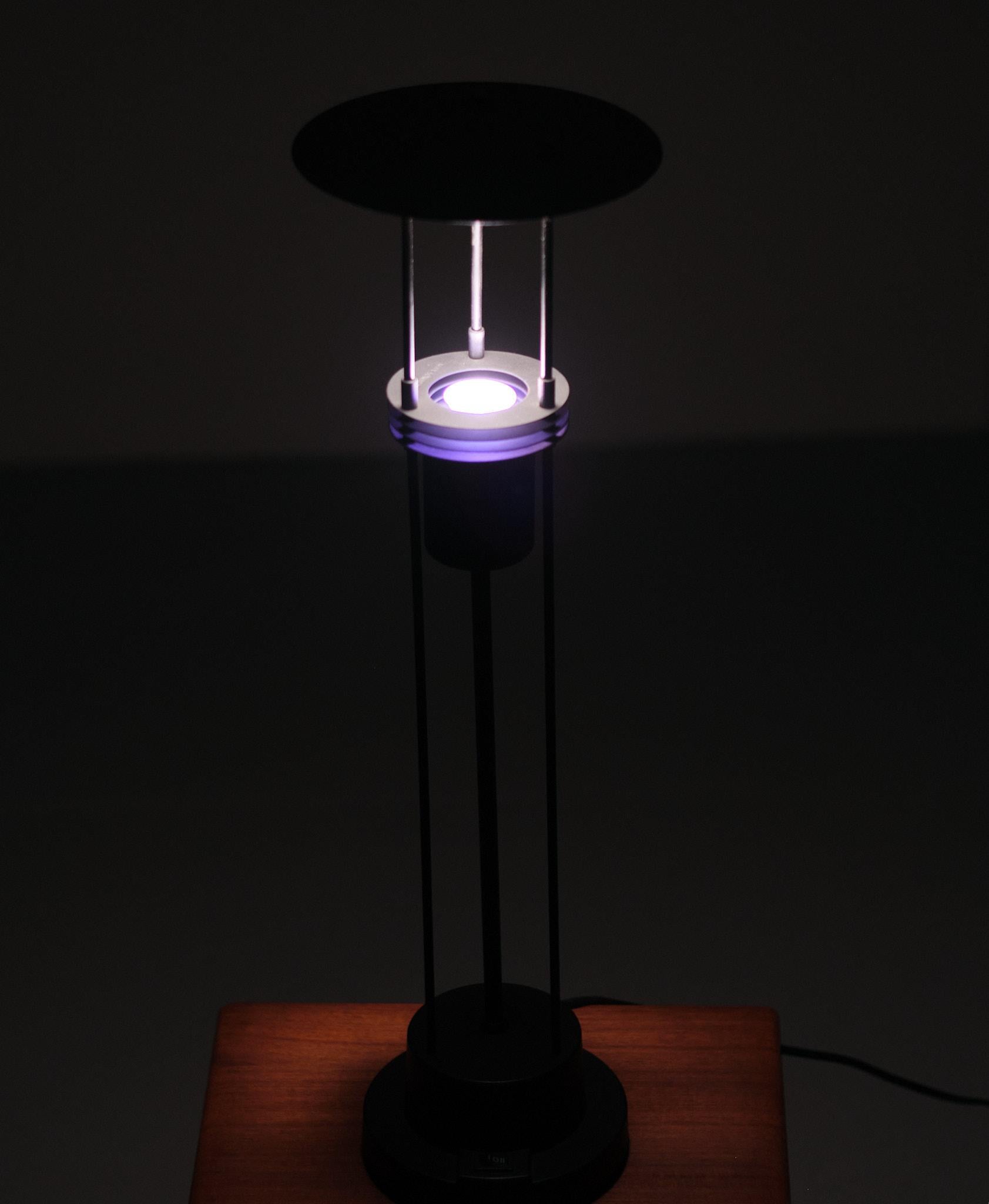 Plastic Post Modern Halogen Table Lamp, 1980s, Italy For Sale