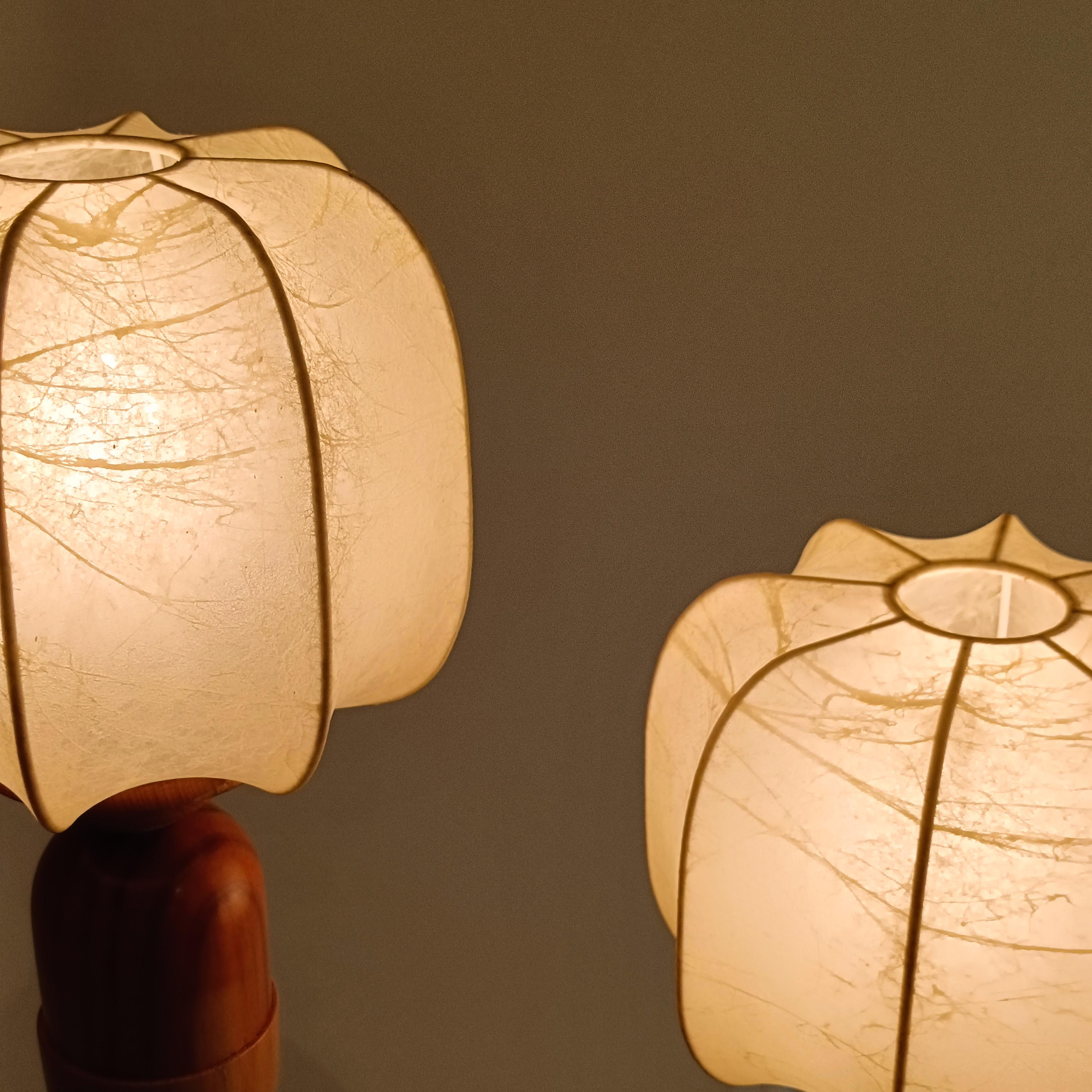 Post-Modern hand-crafted Cocoon table lamps, Italy, 70s For Sale 5