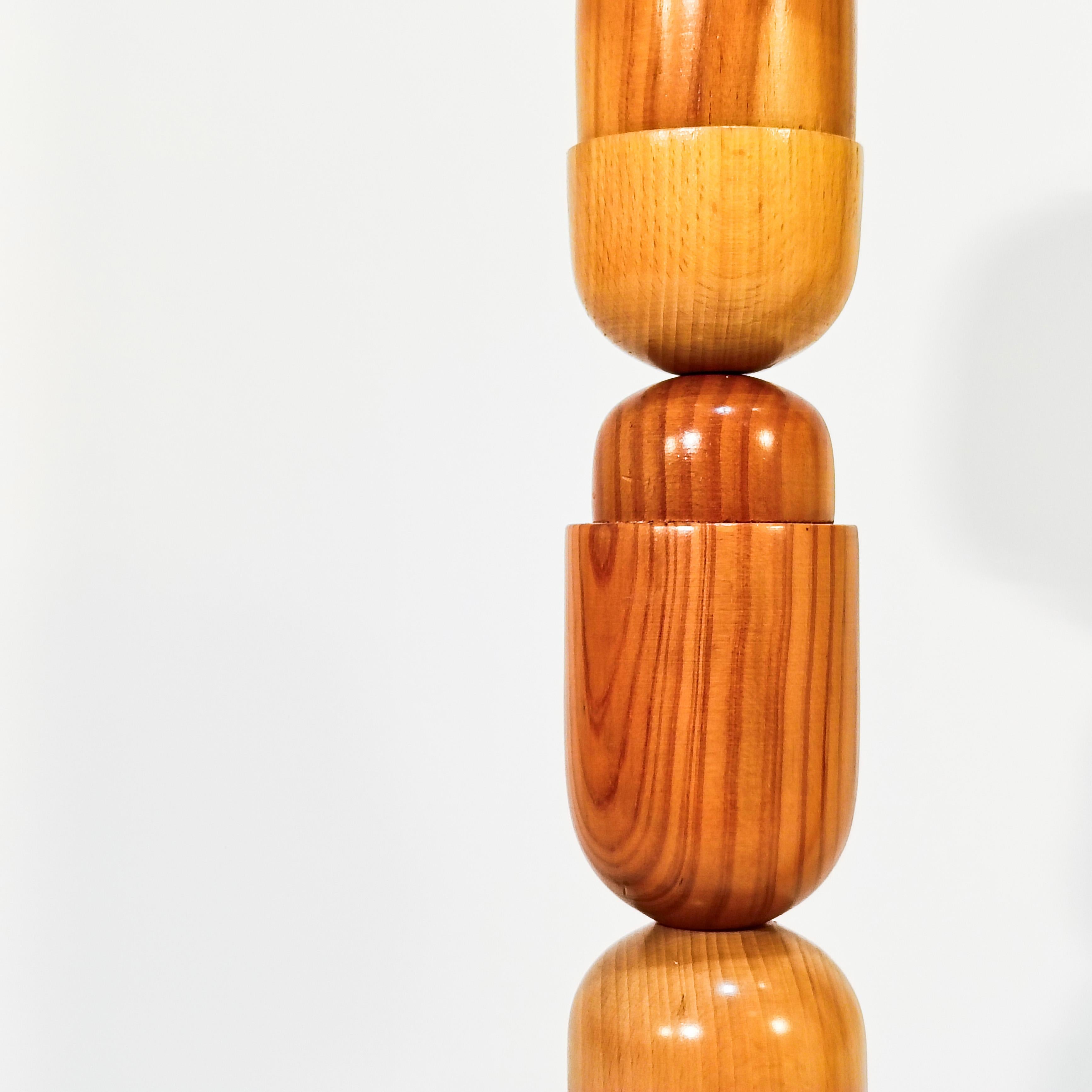 Post-Modern hand-crafted Cocoon table lamps, Italy, 70s In Good Condition For Sale In SANT ADRIÀ DE BESÒS, ES