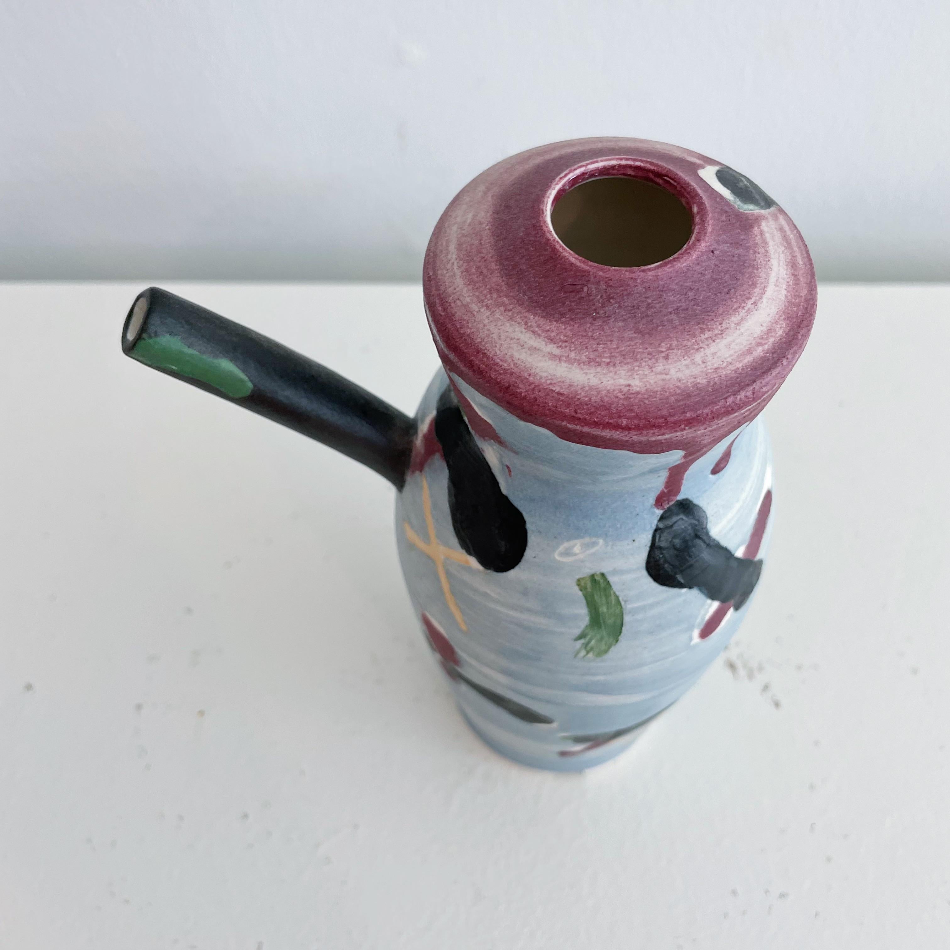 Post-Modern Hand Decorated Studio Pottery Vessel 3