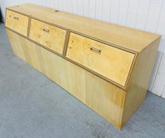 Post-Modern Henredon Scene Two Burled Wood King Headboard