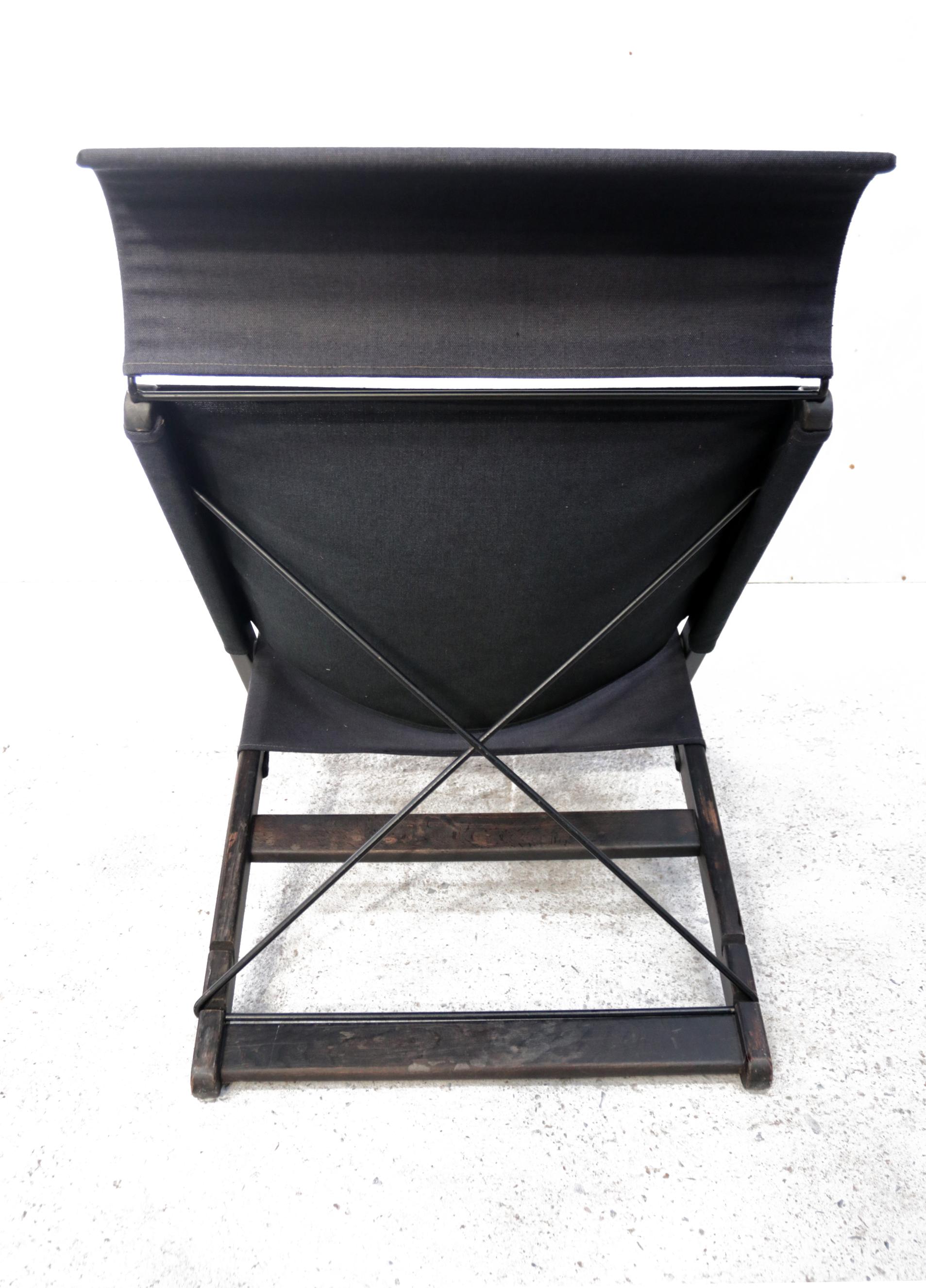 Swedish Postmodern Hestra Tord Björklund, Jeans Folding Chair, 1991 For Sale