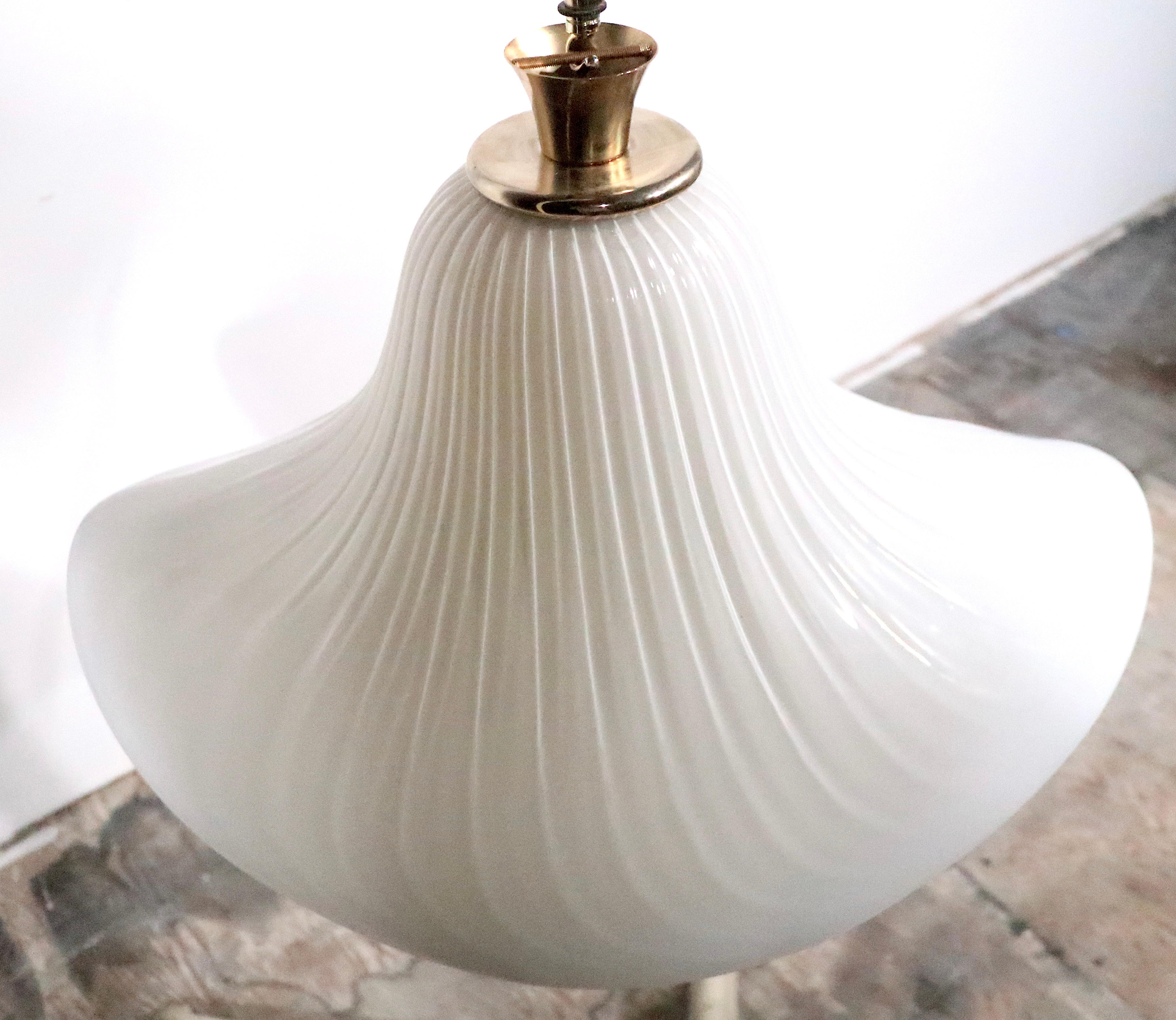 Post Modern Hollywood Regency Bell Shaped  Murano Chandelier pos. Mazegga Seguso In Good Condition For Sale In New York, NY