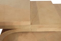 Post Modern Hollywood Regency C Shaped Three Tier Console Table c. 1970/80's