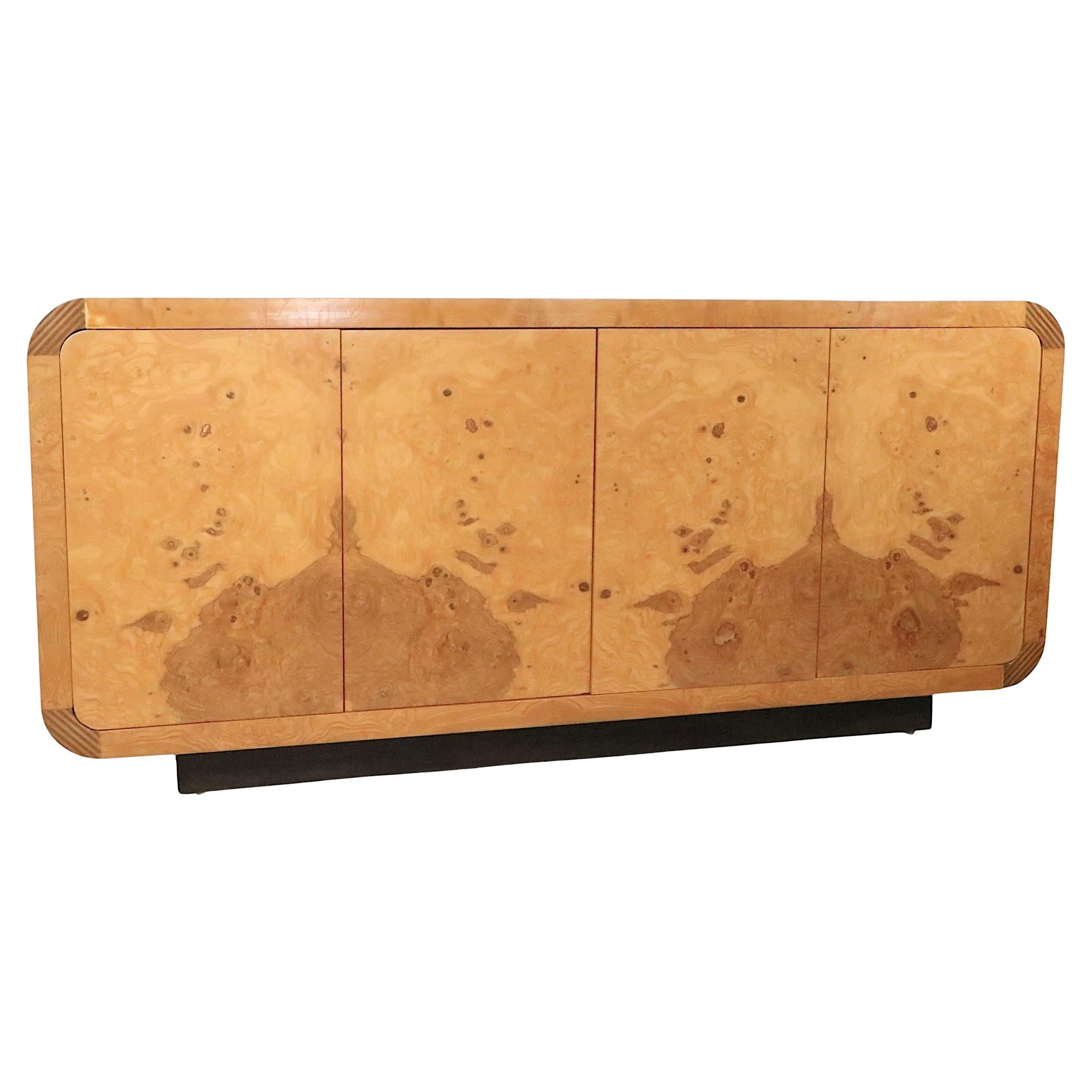 Post Modern Hollywood Regency Server Sideboard Credenza Scene II by Henredon in vendita