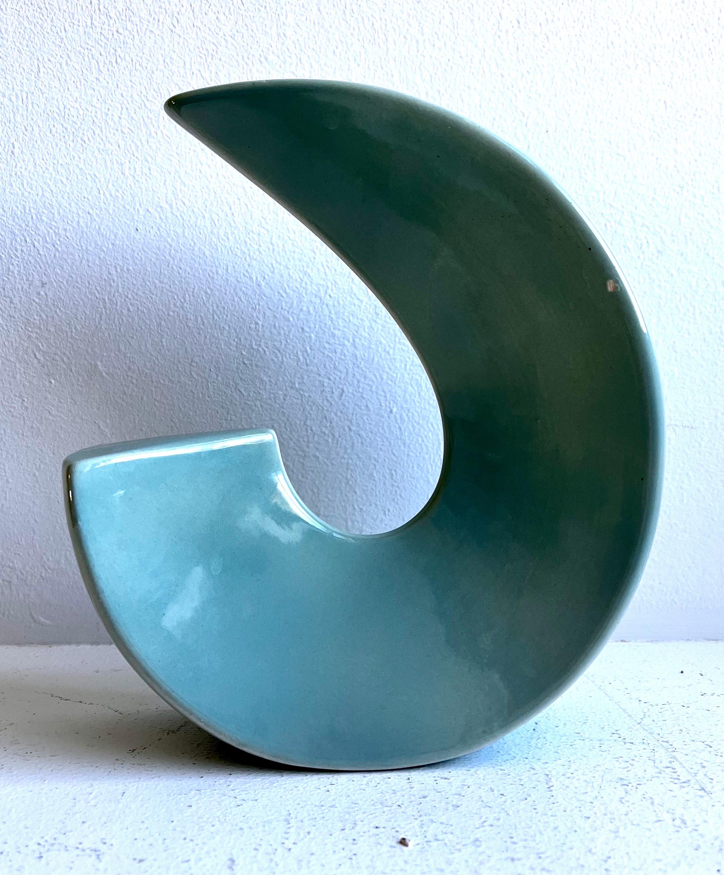 Ceramica Vaso Ikebana postmoderno, Giappone, anni '80 in vendita