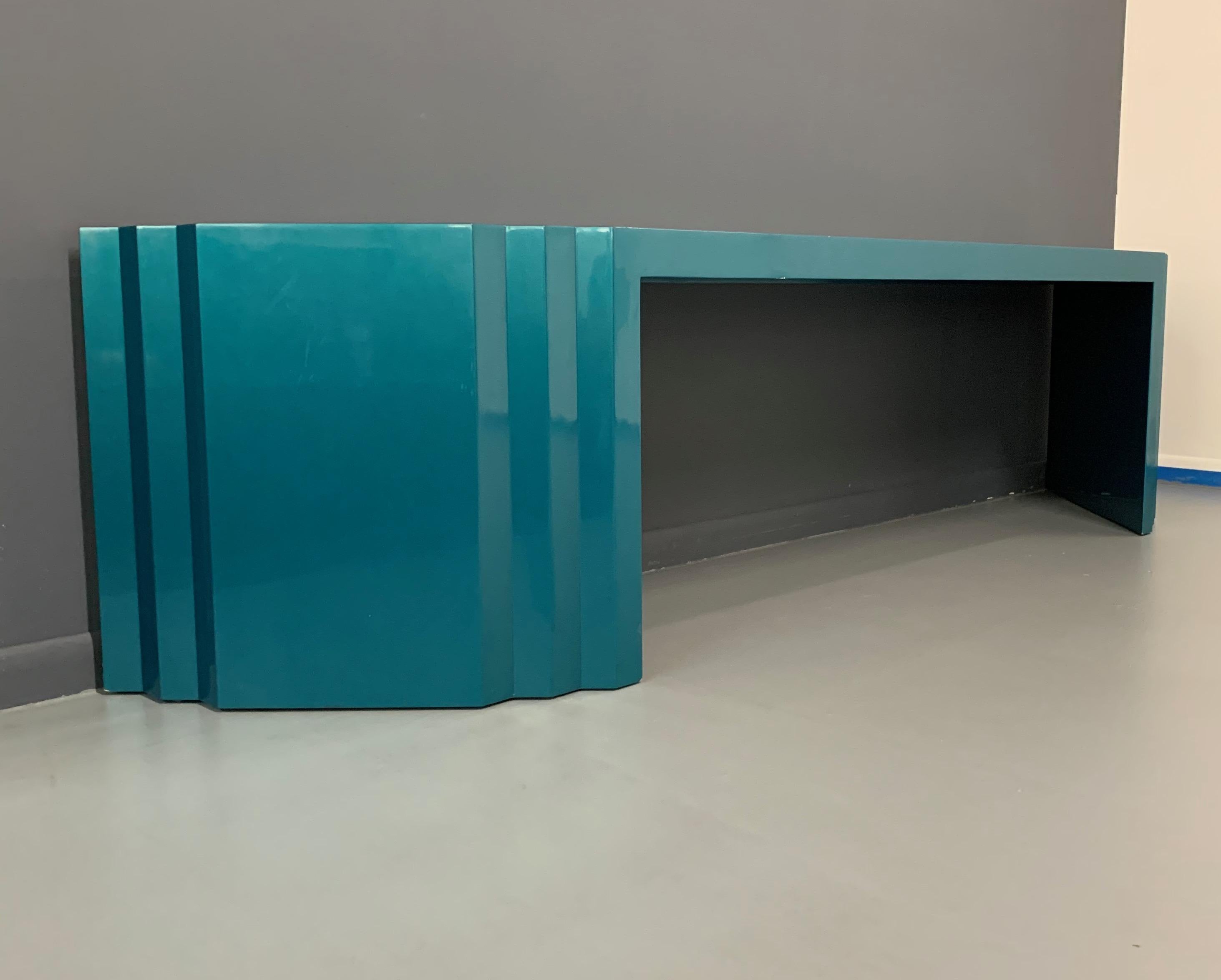 North American Postmodern Impressive Console Table in the Style of Sottsass