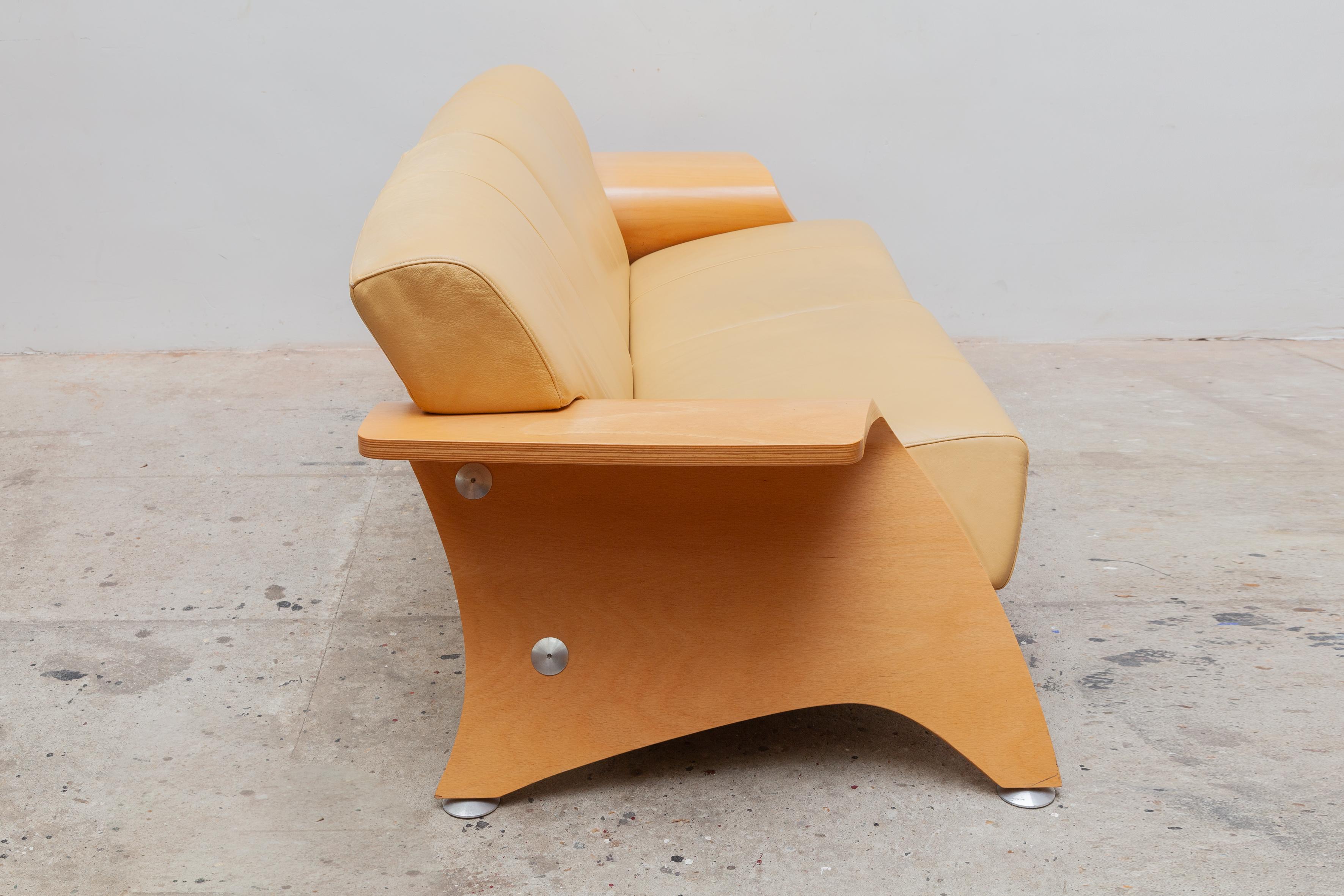 Post-Modern Postmodern Italian 1980s Sofa, Two-Seat For Sale