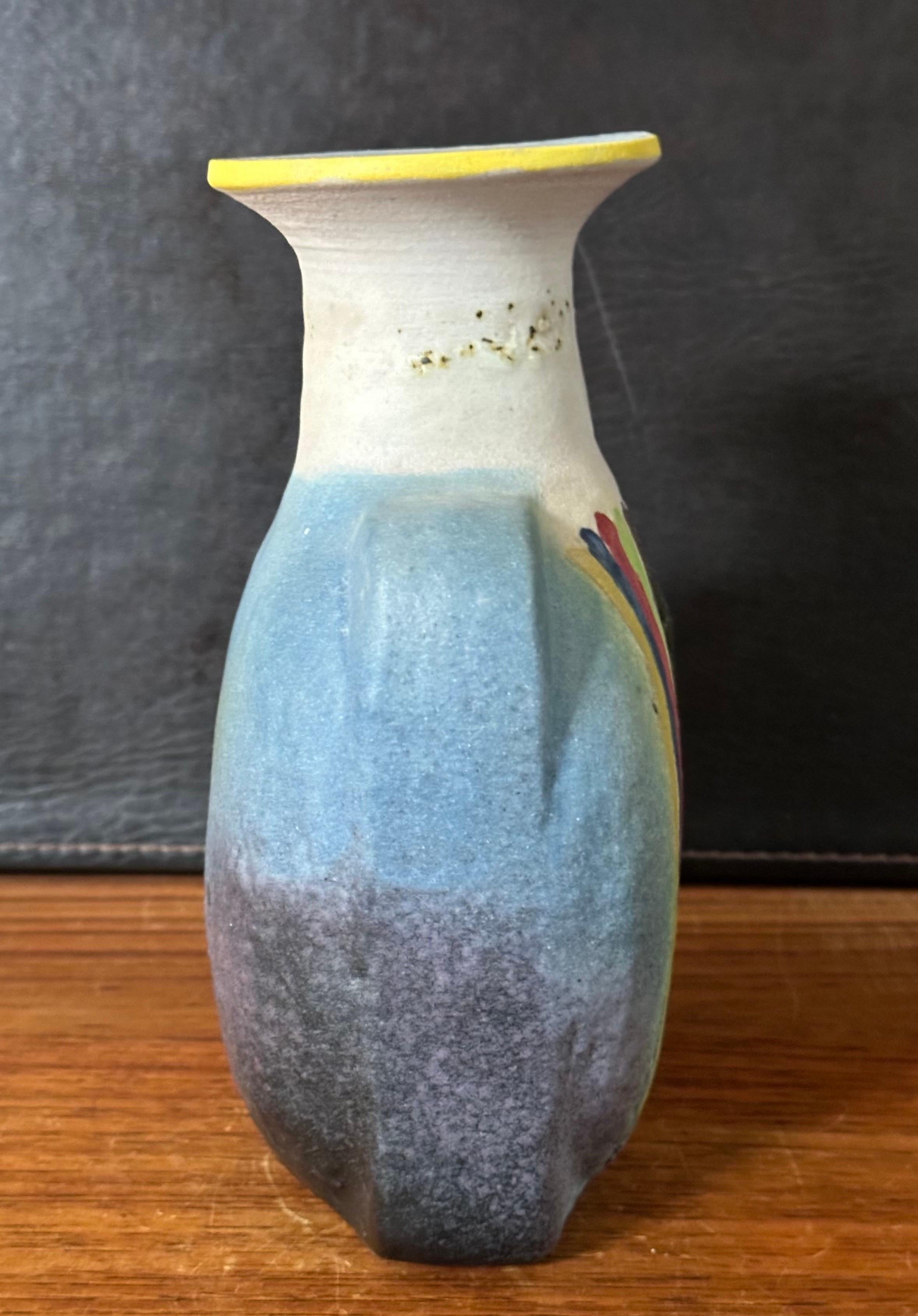 Post-Modern Italian Ceramic Vase by Ivo de Santis for Gli Etruschi For Sale 6