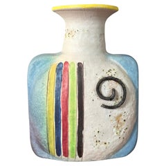 Post-Modern Italian Ceramic Vase by Ivo de Santis for Gli Etruschi