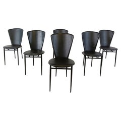 Post modern italian dining chairs, 1980s