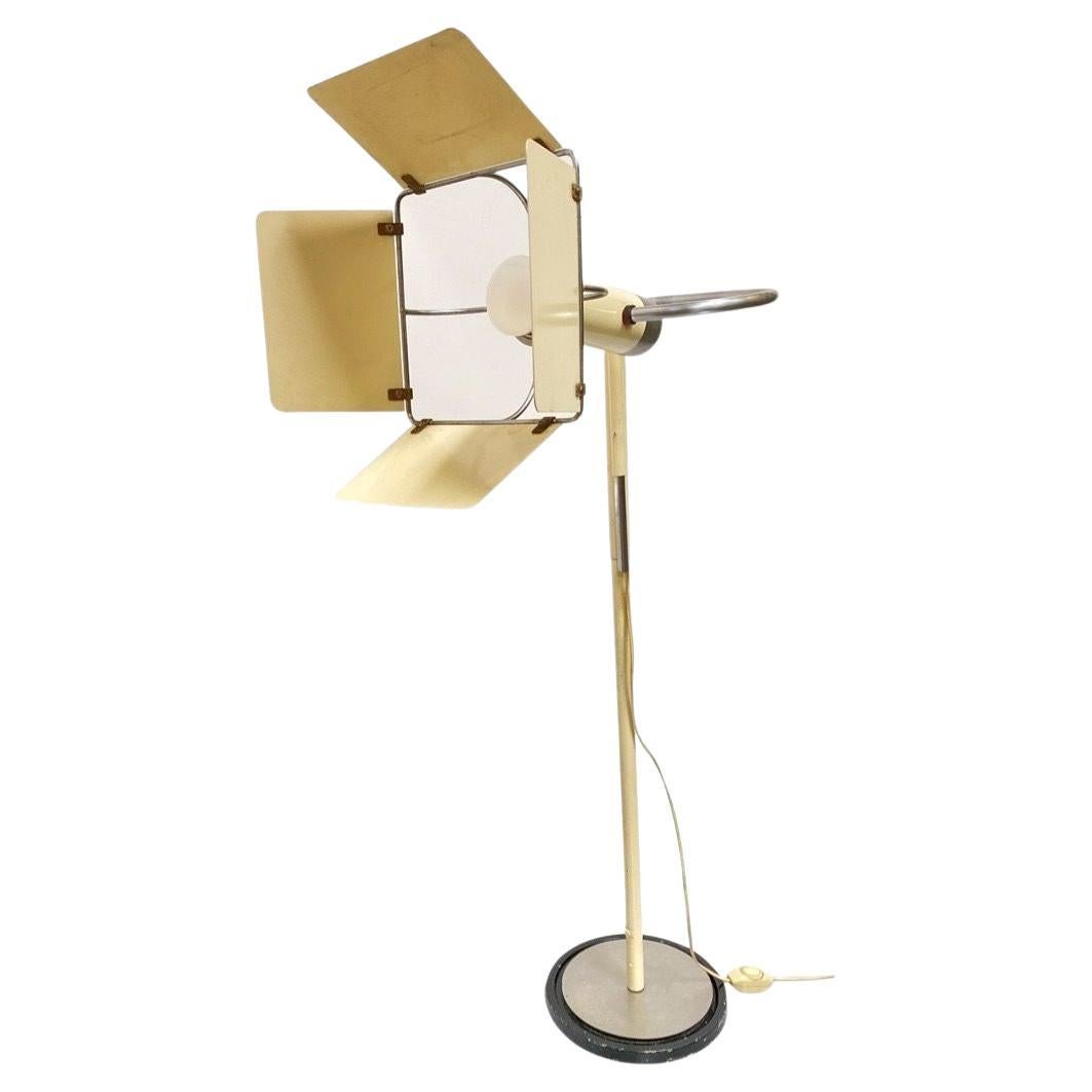 Post Modern Italian Floor Lamp with Hollywood Style Barn Doors For Sale