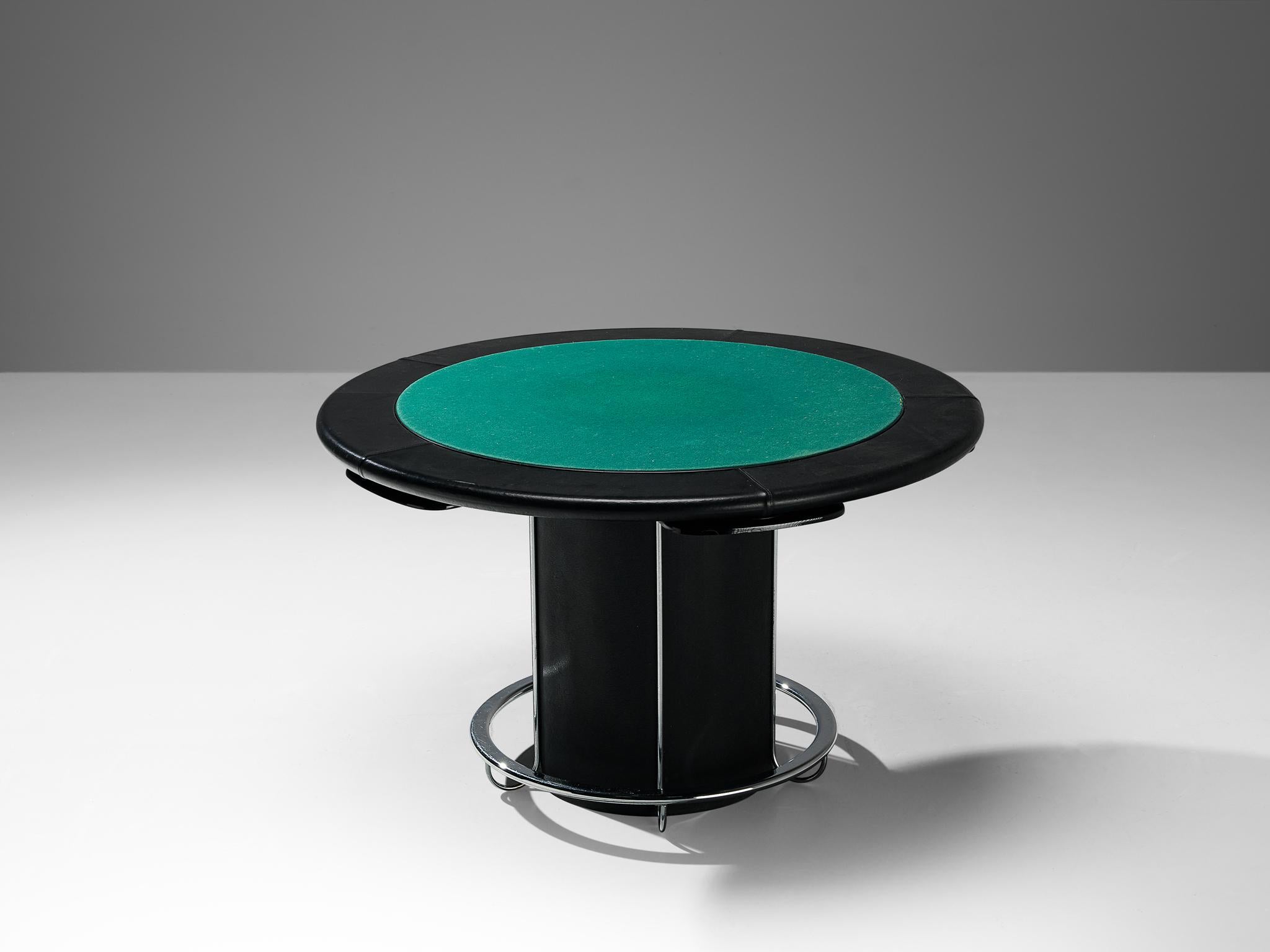 Postmoderner italienischer Spieltisch mit integriertem Schachbrett und Stühlen  im Angebot 3