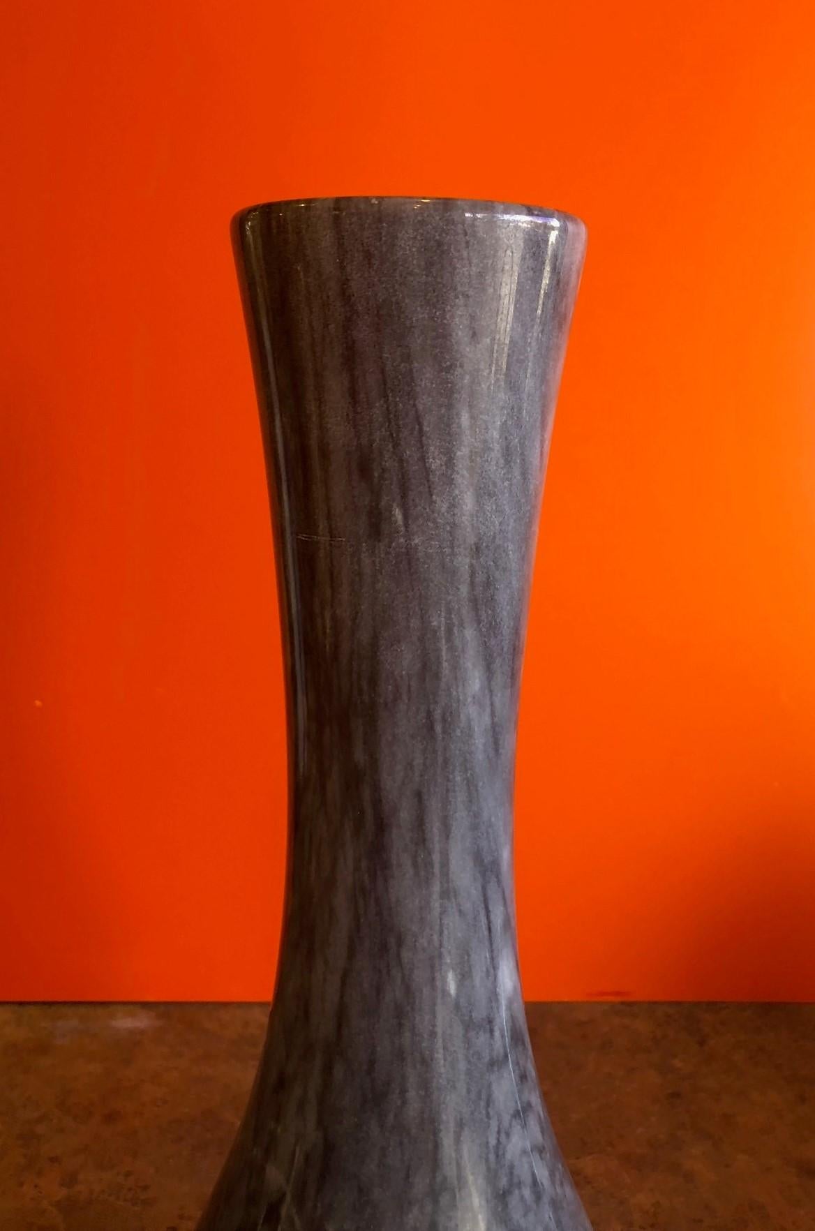 Postmodern Italian Grey Marble Vase  3