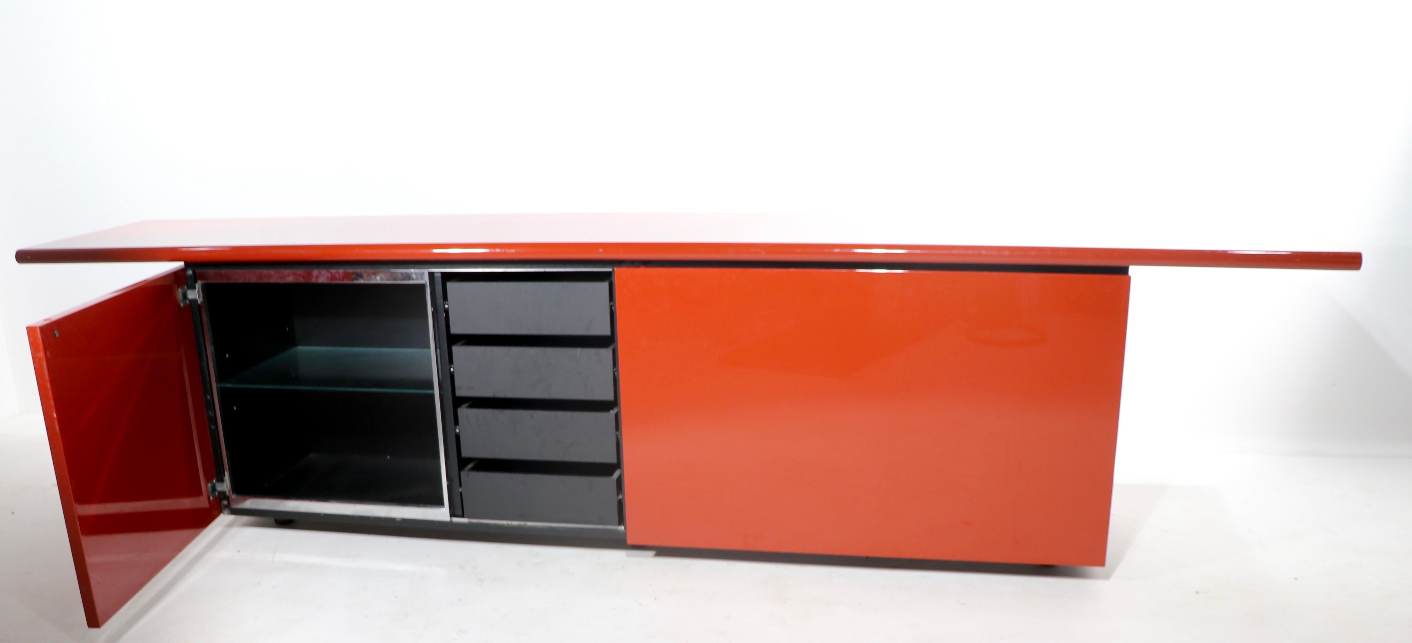 Post Modern Italian Lacquer Sideboard by Stoppino and Acerbis 7
