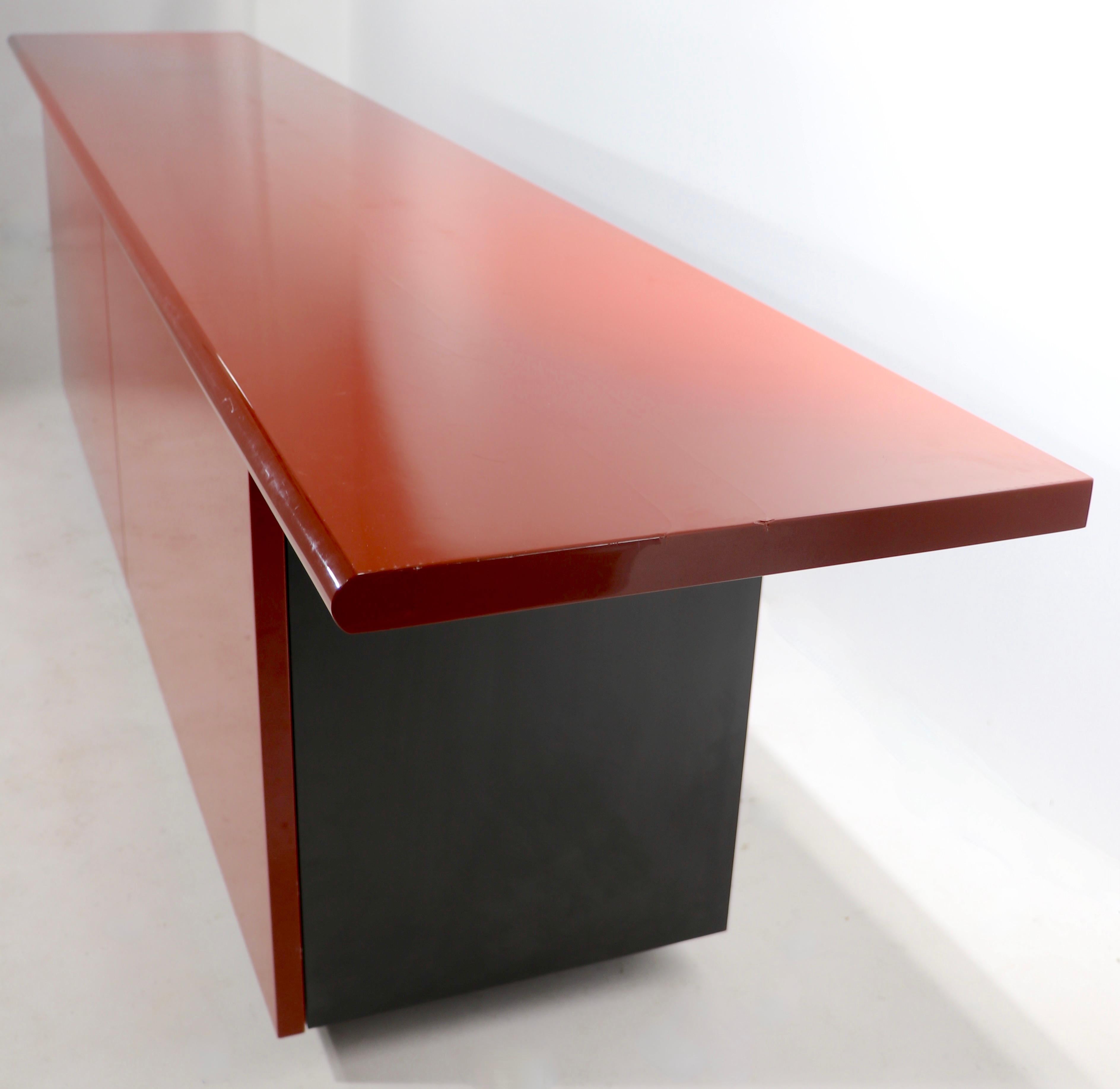 Post Modern Italian Lacquer Sideboard by Stoppino and Acerbis 9