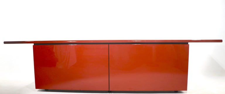 Post Modern Italian Lacquer Sideboard by Stoppino and Acerbis For Sale 10