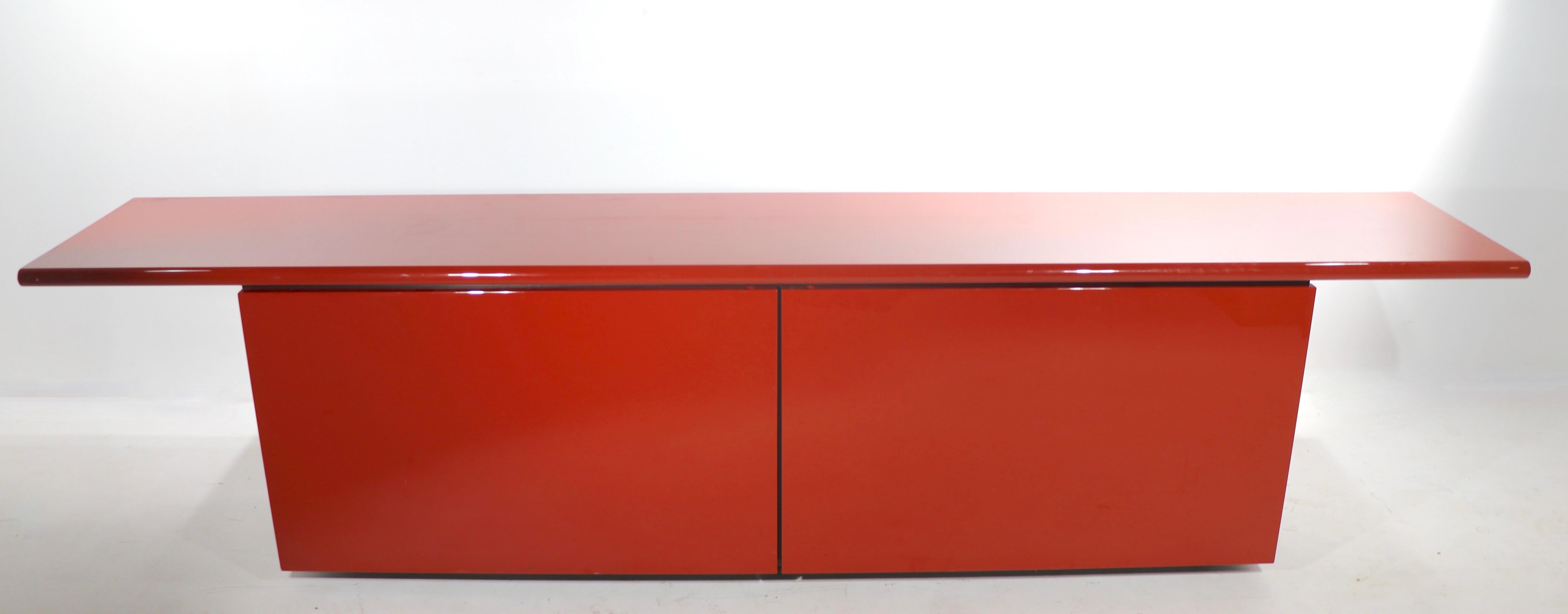 Post Modern Italian Lacquer Sideboard by Stoppino and Acerbis 11
