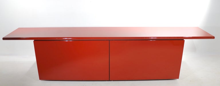 Post Modern Italian Lacquer Sideboard by Stoppino and Acerbis For Sale 11