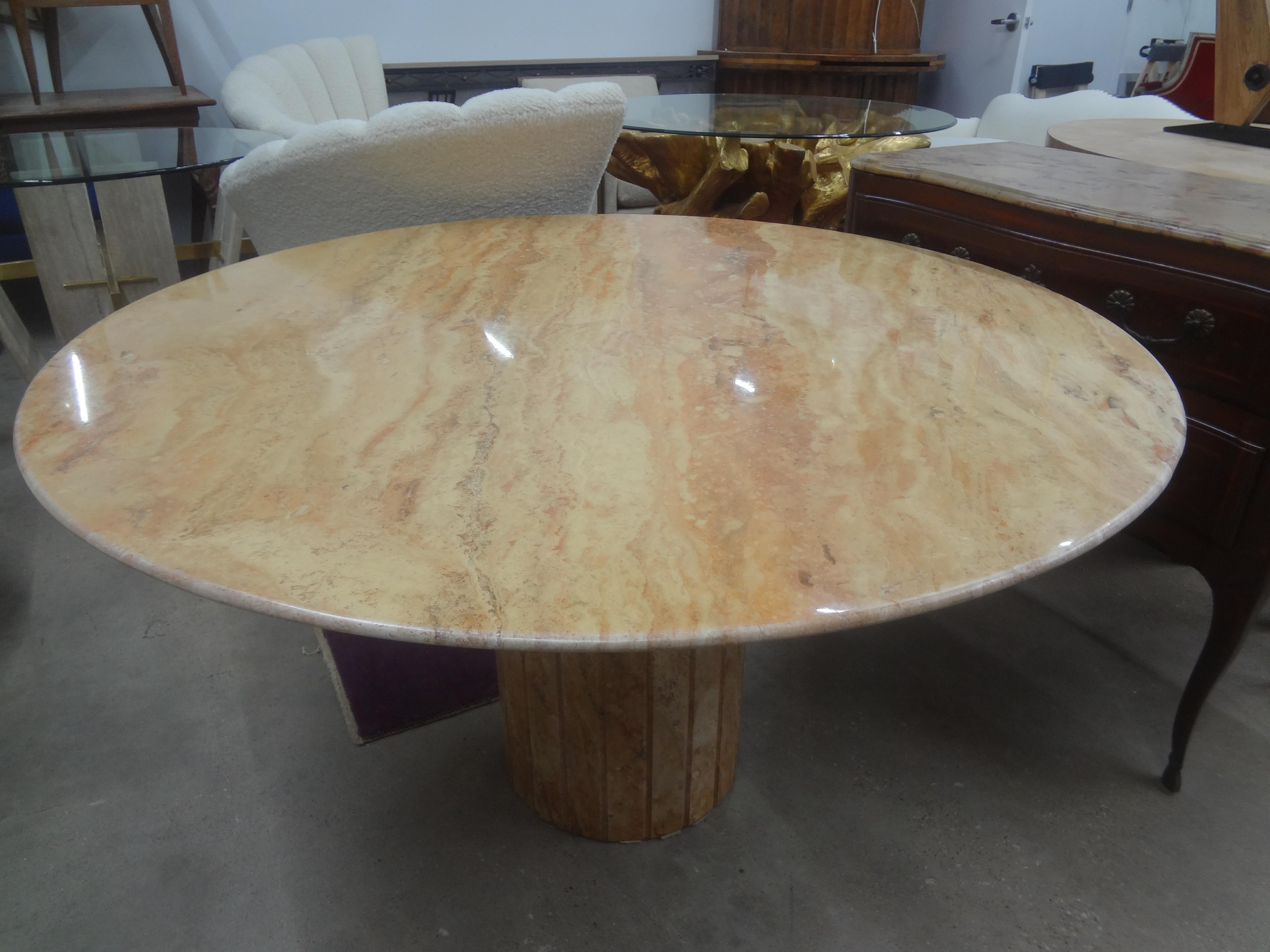 Post-Modern Post Modern Italian Marble Center Table For Sale