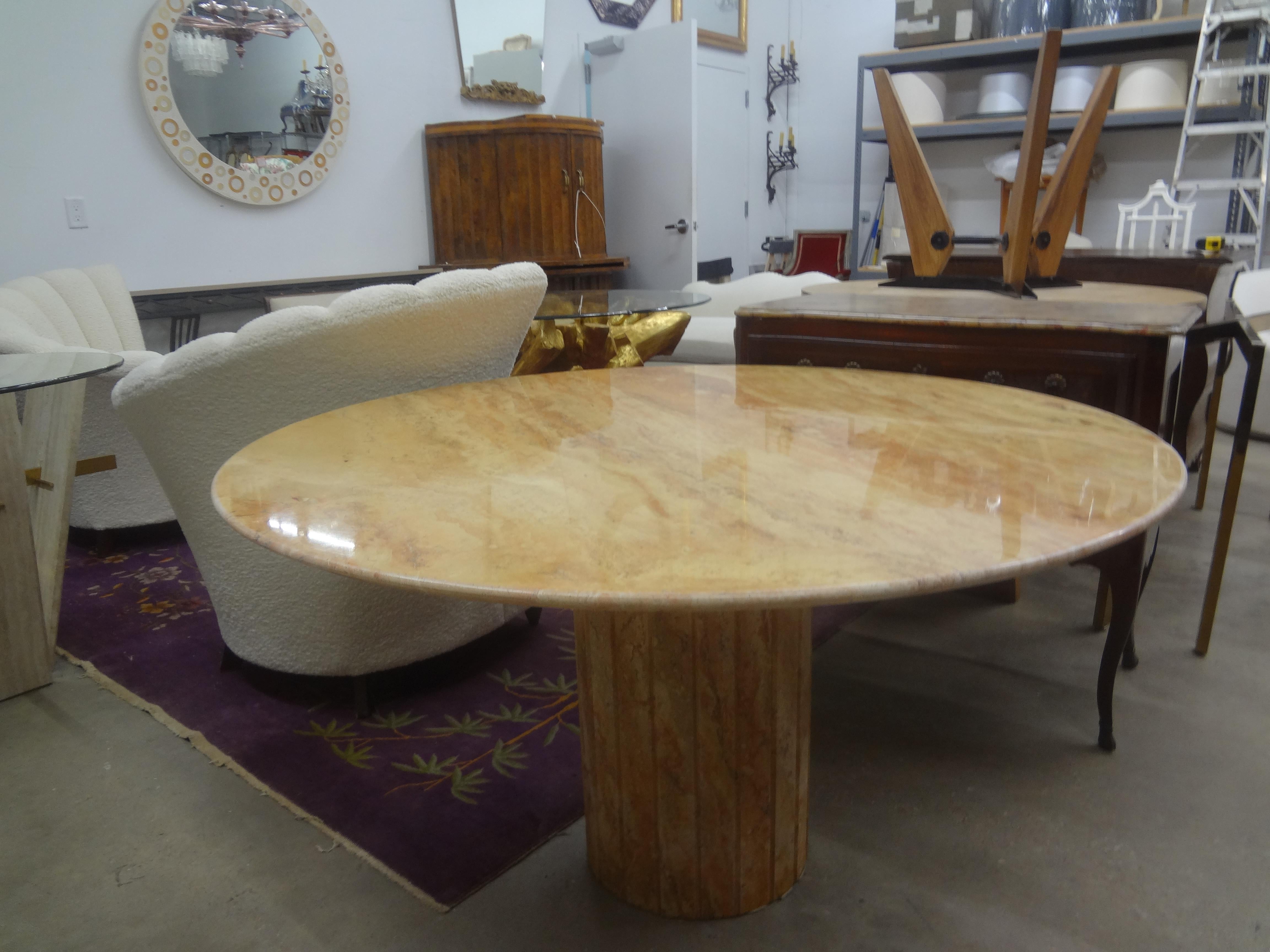 Post Modern Italian Marble Center Table For Sale 2