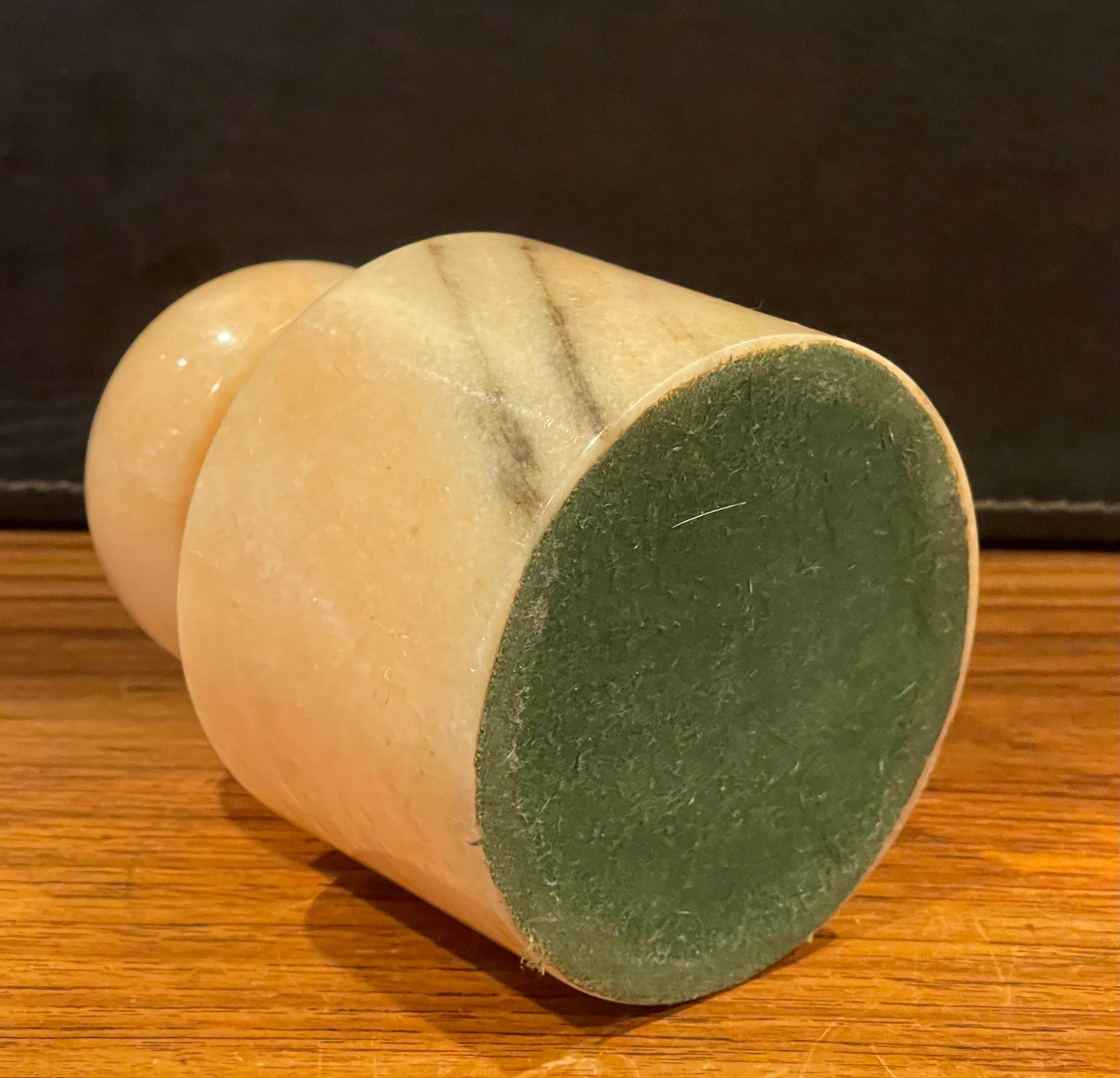 Post-Modern Italian Marble Column Paperweight For Sale 7