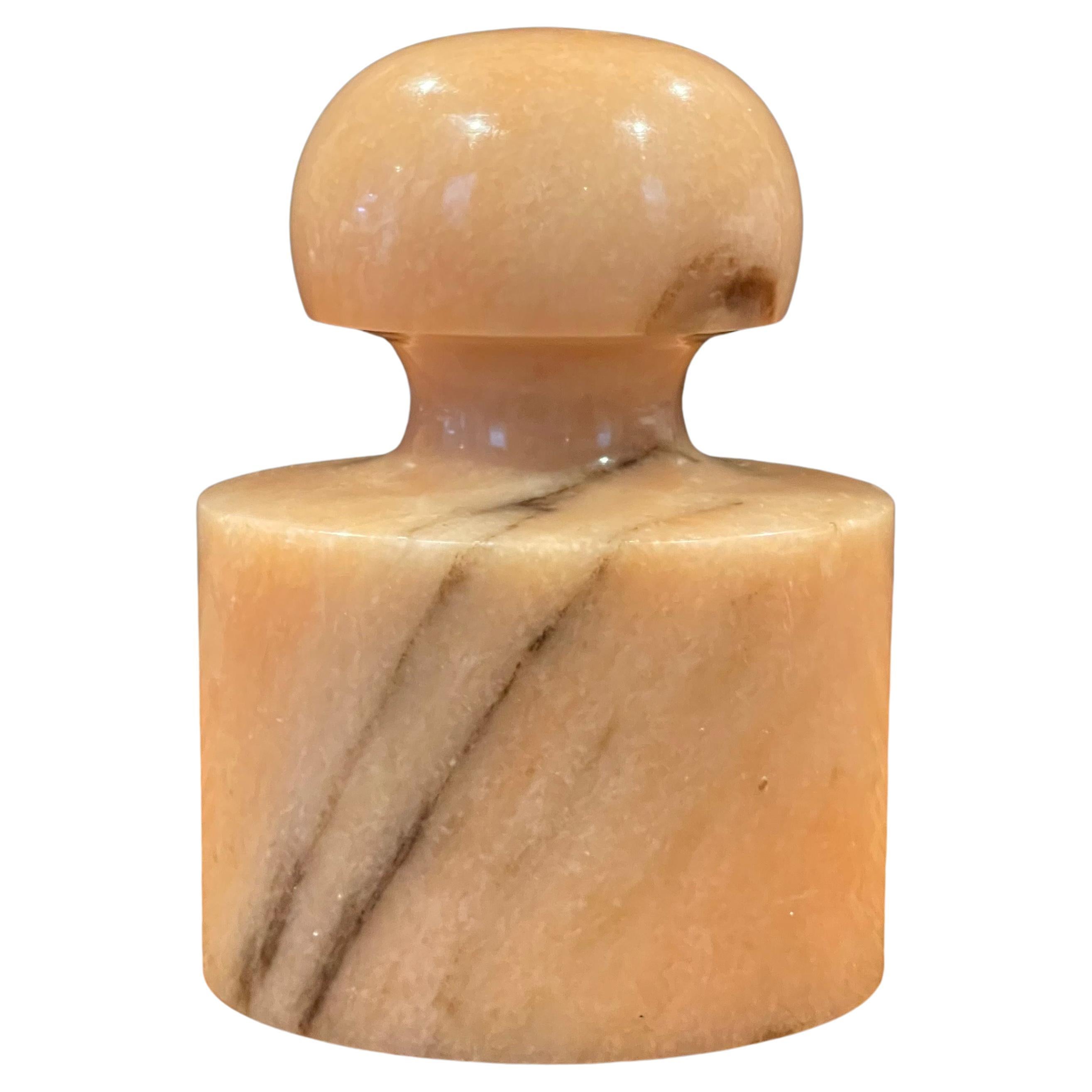 Post-Modern Italian Marble Column Paperweight For Sale