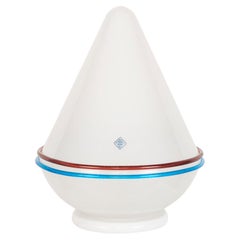 Post-Modern Italian Murano Glass Cone Table Lamp by for De Majo Luce