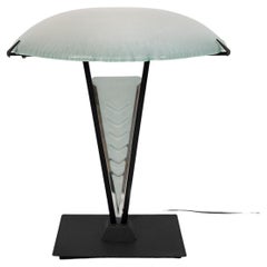 Post Modern Italian Murano Glass Mushroom Table Lamp, 1980s