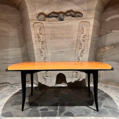 Post-Modern Italian Sculptural Dining Table Set Six Chairs Italy