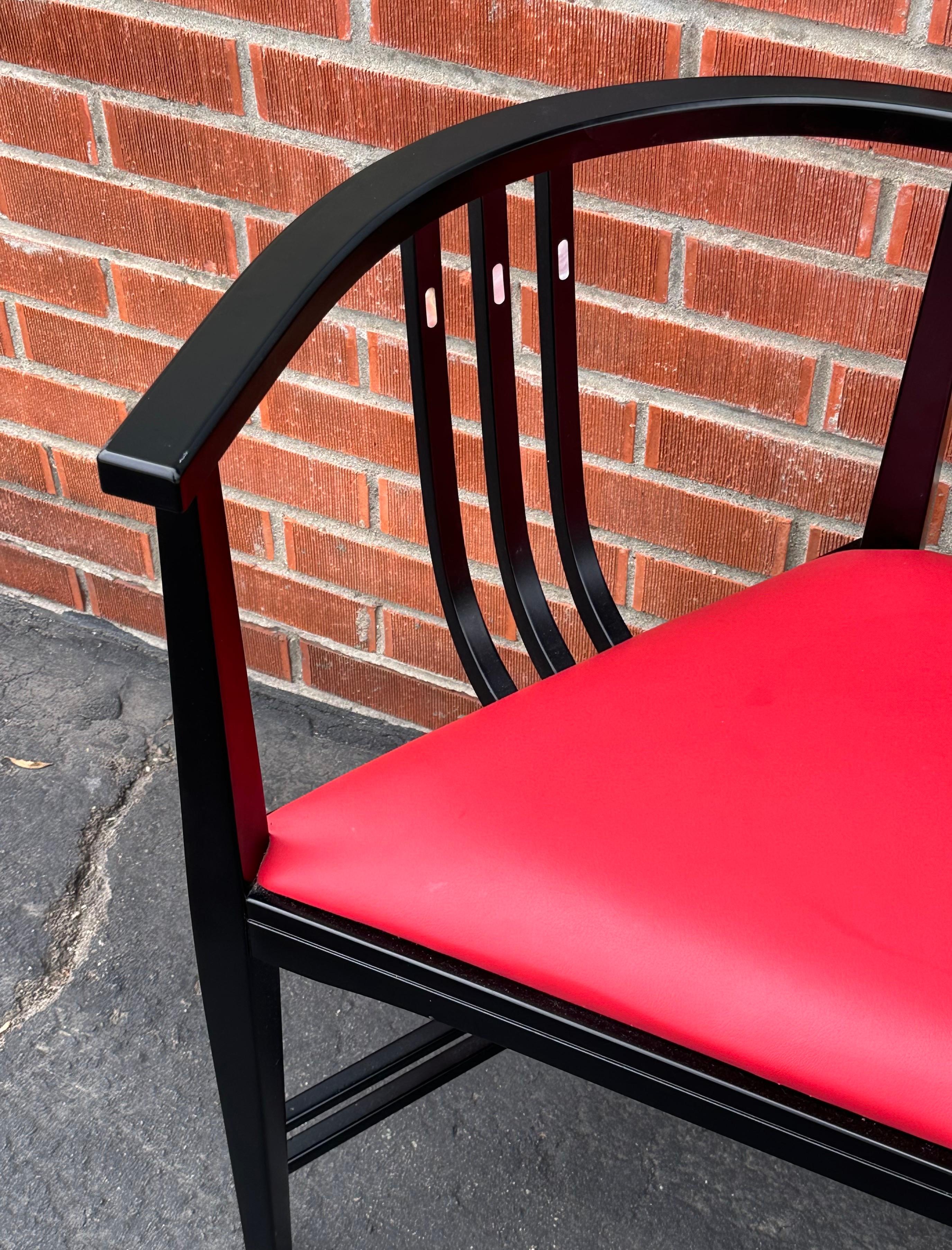 Post-Modern Italian Settee in the Style of Ernest Archibald Taylor For Sale 8