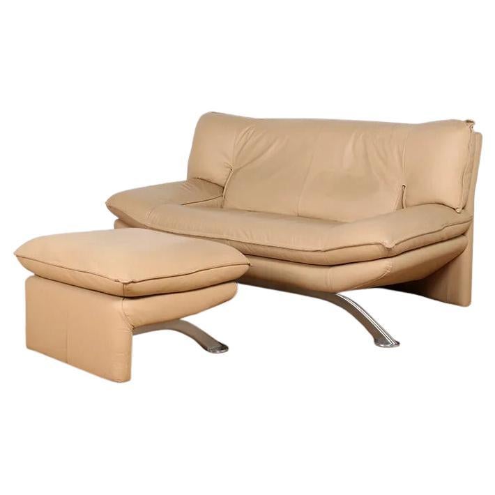 Nicoletti Salotti Post Modern Italian Leather Sofa For Sale At 1stDibs 