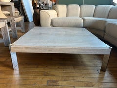Post Modern Italian Travertine Coffee Table