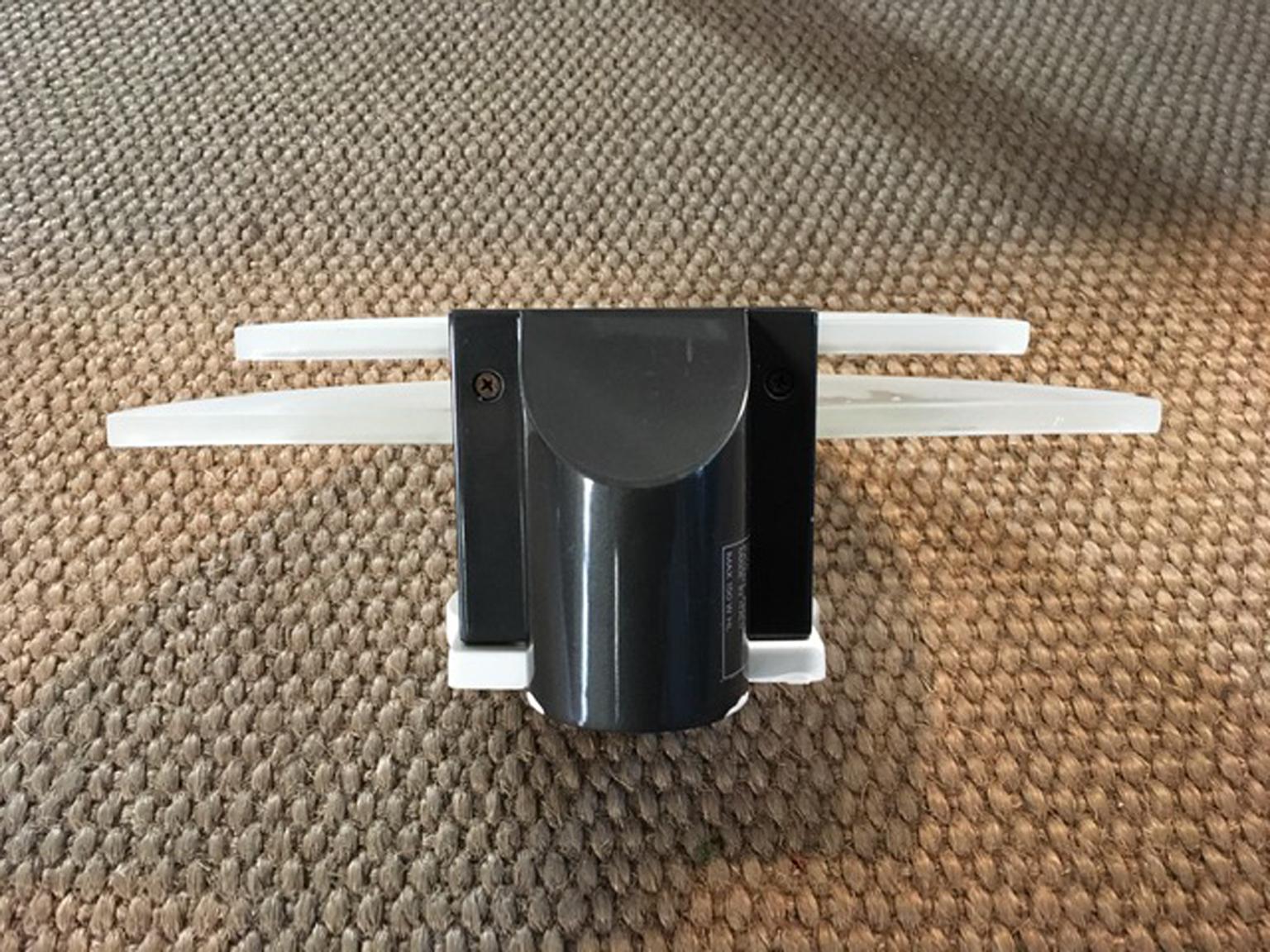 20th Century 1980 Italy Post-Modern Black Metal and Satin Glass Wall Light For Sale
