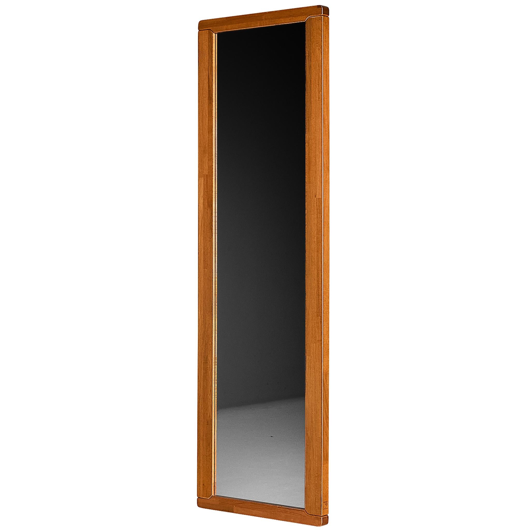 Espejo de pared italiano postmoderno en nogal en venta