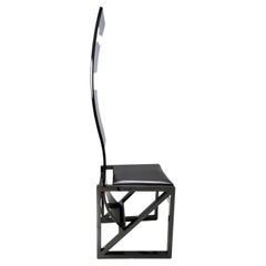 Post modern Japanese EDO Purple Black Chair by Kisho Kurokawa PPM Corporation