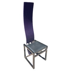 Post modern Japanese EDO Purple Black Chair by Kisho Kurokawa PPM Corporation