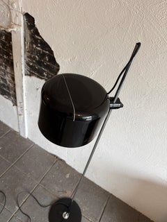 Post modern Joe Colombo Floor lamp 3321 Black Gloss