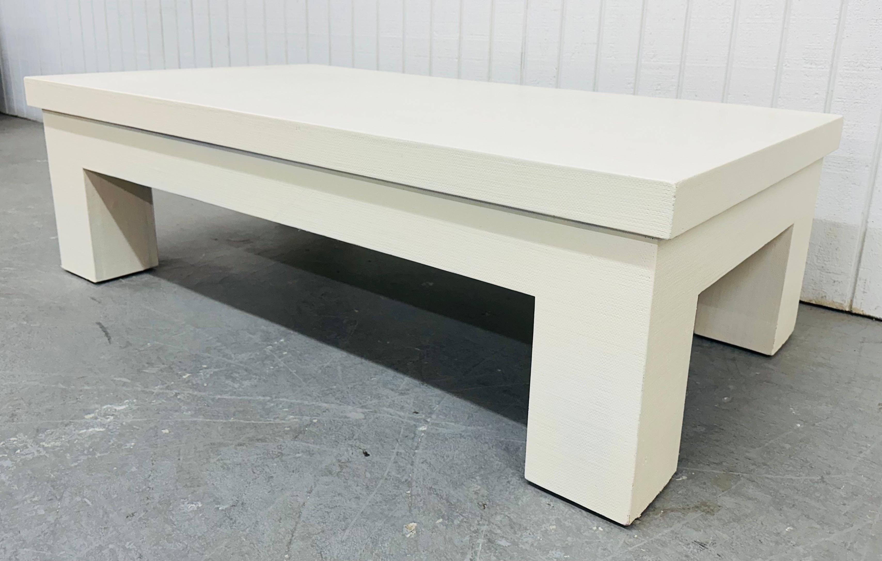 American Post-Modern Karl Springer Style Coffee Table For Sale