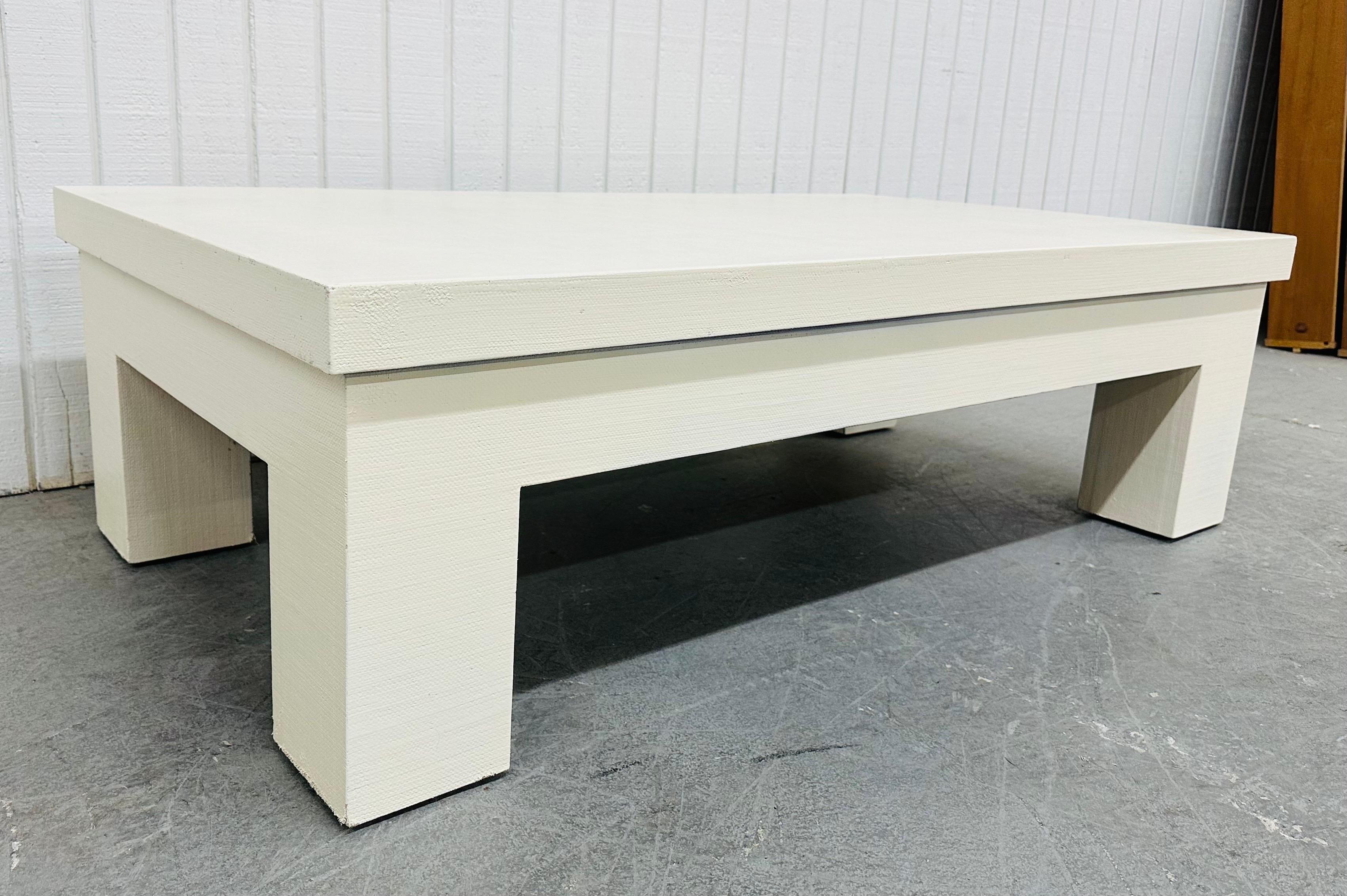 Post-Modern Karl Springer Style Coffee Table In Good Condition For Sale In Clarksboro, NJ