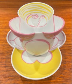 Postmodernes „Kunstlertasse #9“-Set von Beate Kuhn für Rosenthal Studio Line