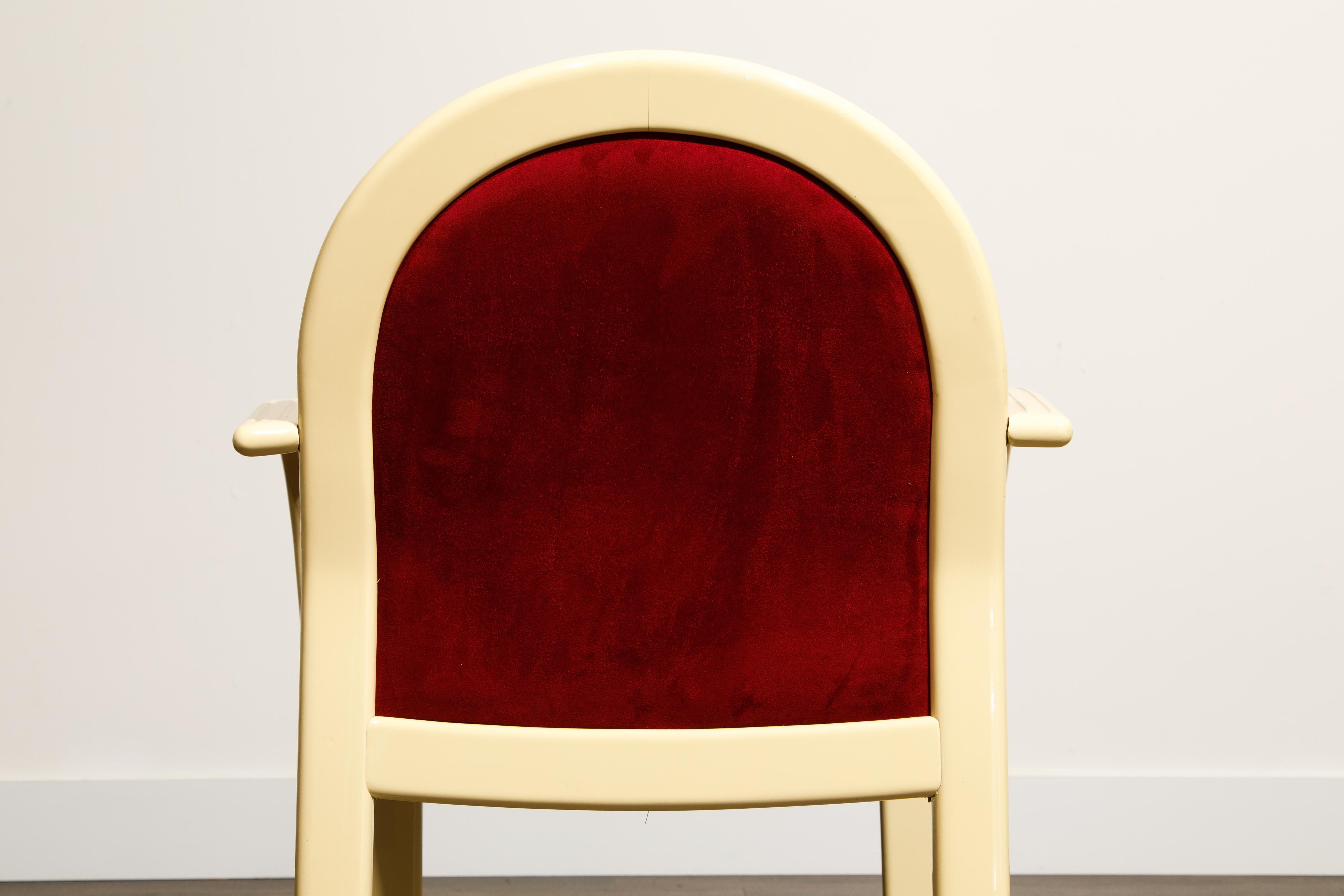 Post-Modern Lacquered Goatskin Dining Set with Ten Chairs, 1970s Italy, Signed 5
