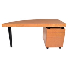 Post Modern Lacquered Maple "Boca" Desk  by Leon Rosen for Pace