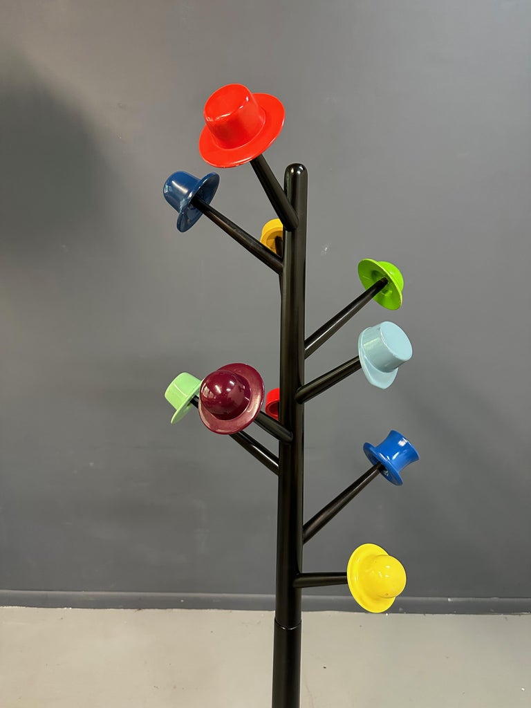 Post Modern L'albero Dei Cappelli Coat Rack by Ugo Nespolo for Origlia  Pragma For Sale at 1stDibs