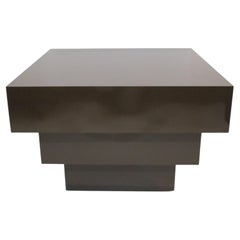 Post Modern Laminate Side / Corner Table in the Style of Willy Rizzo