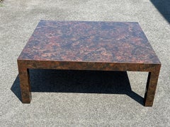 Post Modern Laminated Tortoiseshell Coffee Table