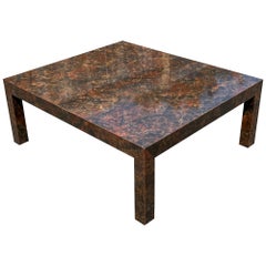 Post Modern Laminated Tortoiseshell Coffee Table