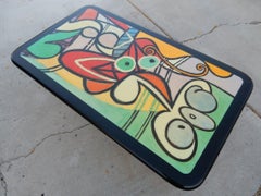 Post-Modern Laquered Picasso Art Cocktail Table